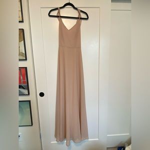 Blush bridesmaid dress
